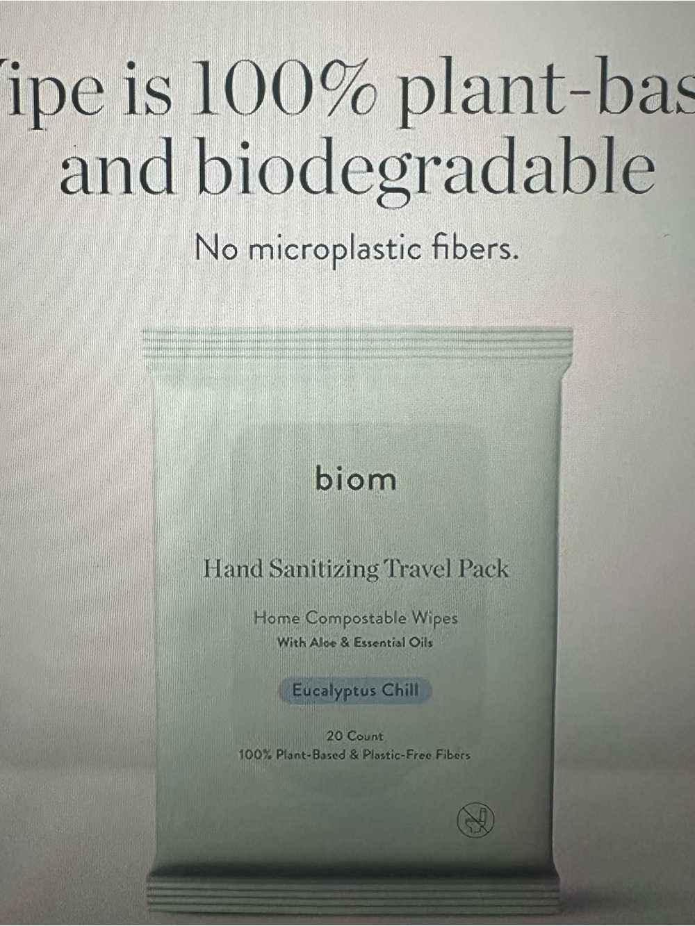 Hand Sanitizing wipes Travel Pack - Eucalyptus Chill scent 5 pack - 100 count
